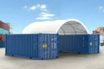 20 x 20ft Container Shelter (6 x 6m) with Back Wall - Image 4