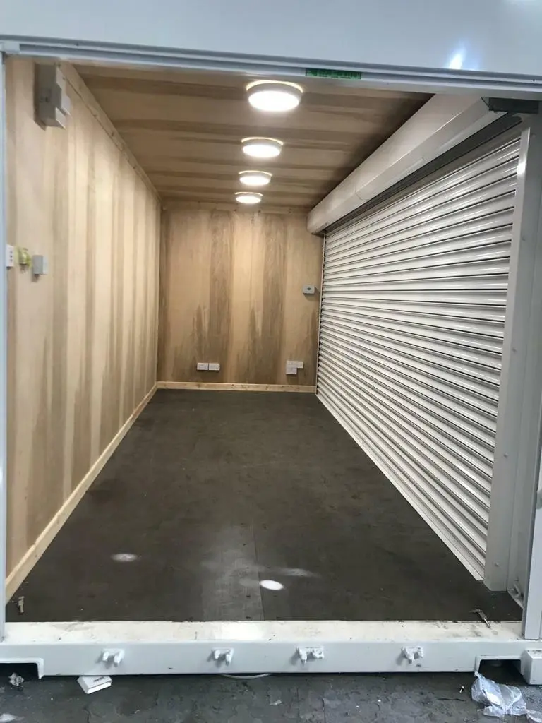 20ft x 8ft roller shutter shipping containers