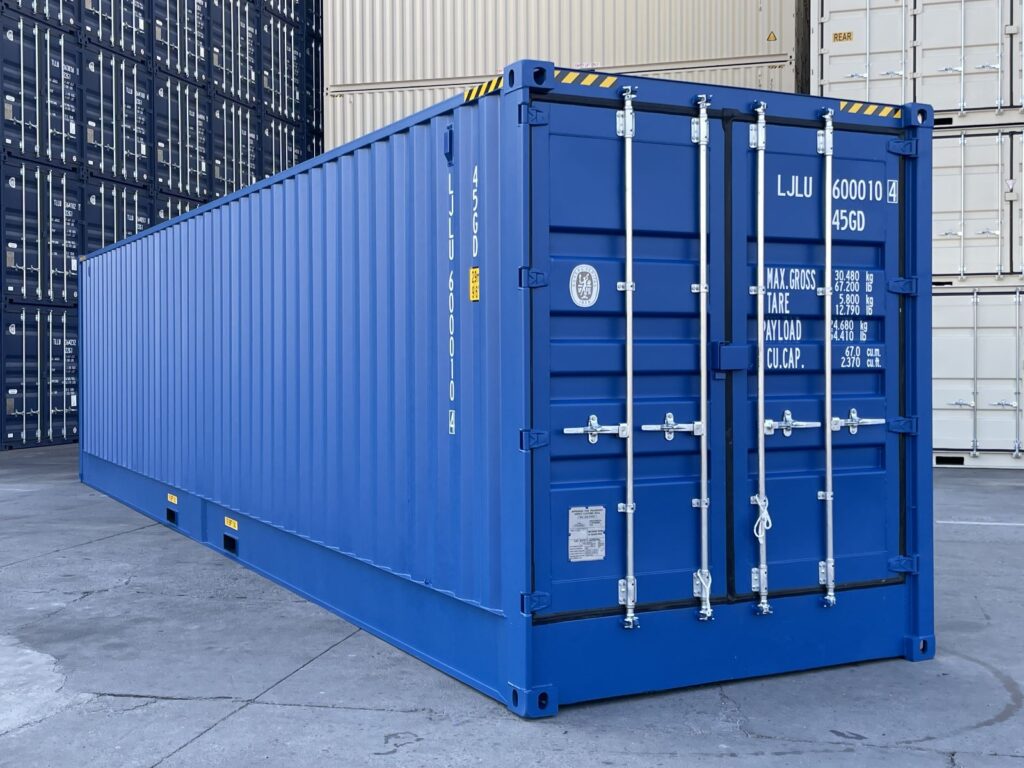 40ft full side access container high cube (9′ 6″ high)
