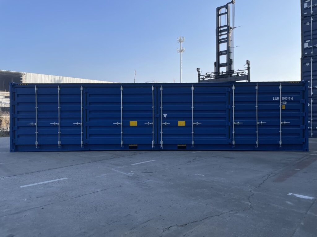 40ft full side access container high cube (9′ 6″ high)
