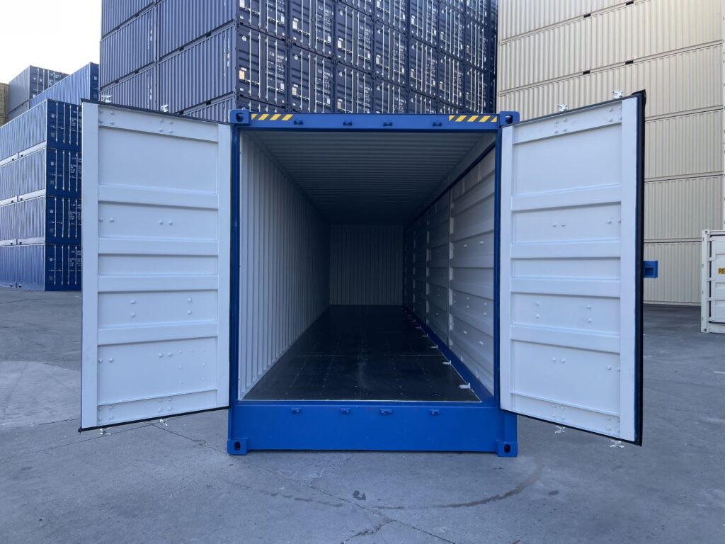 40ft full side access container high cube (9′ 6″ high)