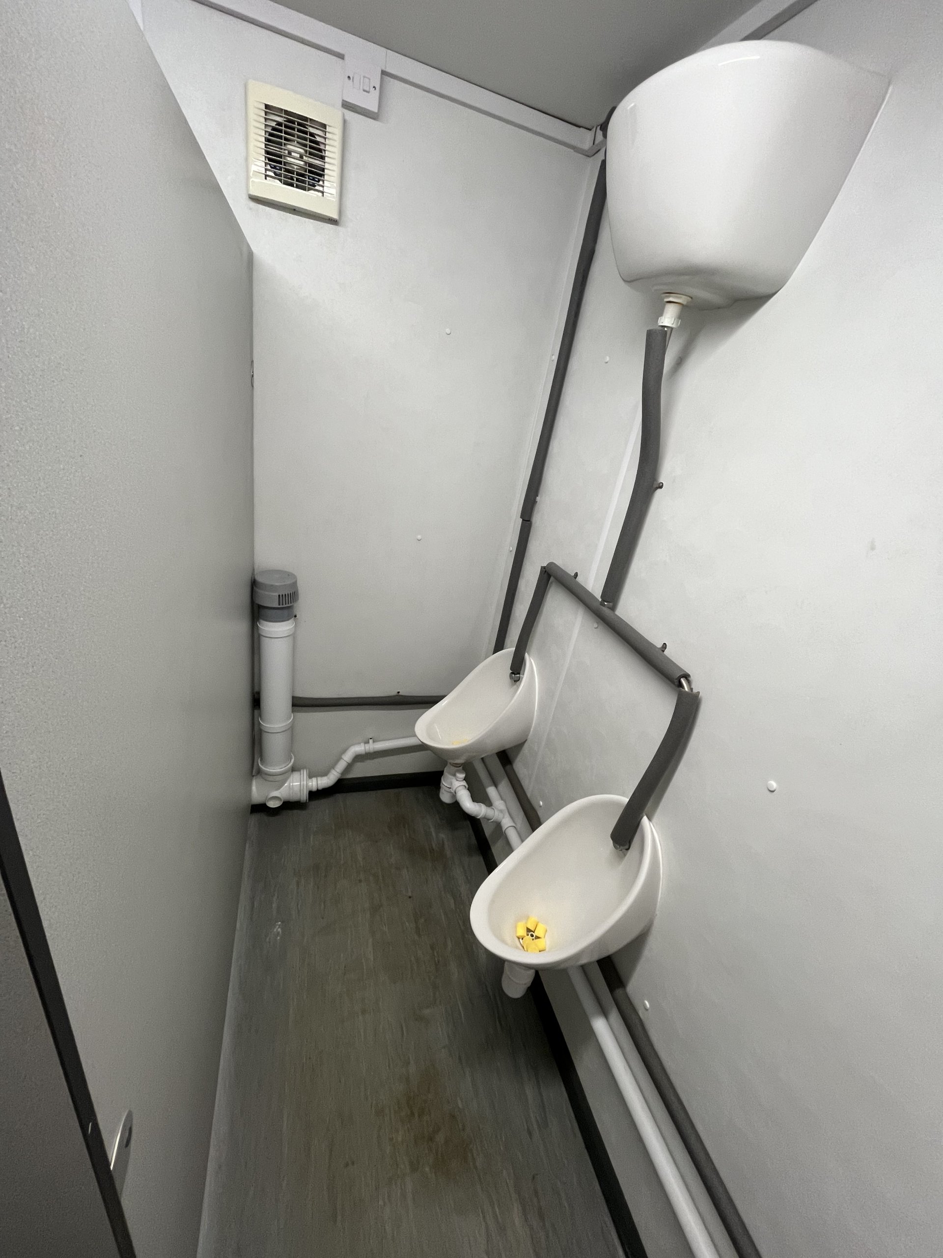 2+1 steel toilet cabin 12ft x 9ft