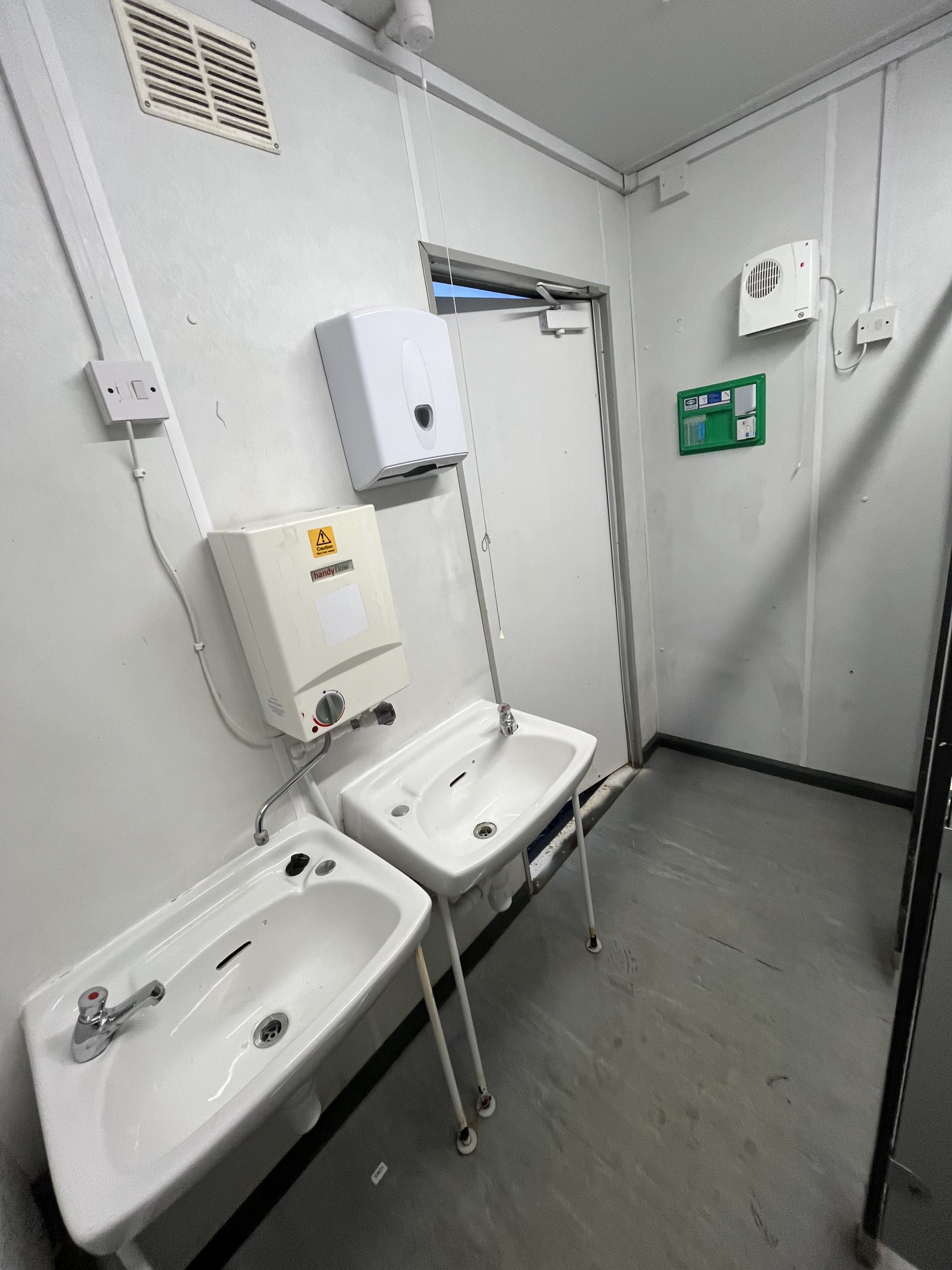 2+1 steel toilet cabin 12ft x 9ft