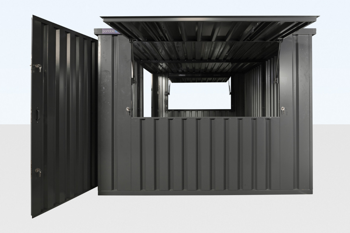 3m x 4.2m side linked flat pack container bundle (galvanized)