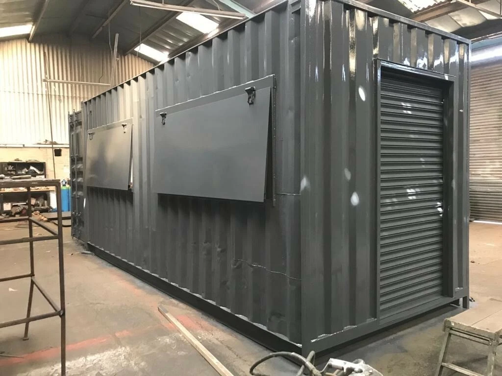 20ft x 8ft cladded food/drink outlet container