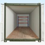 Adjustable, Heavy Duty Three Tier Racking For Rear Of Container