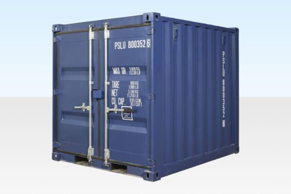 12-8ft-Dark-Blue-container-final-960x640-1-600x400-1.jpg 8Ft Shipping Container One Trip (Blue) - Image 1