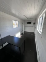 20ft 20’ Slate Gray Shiplap 120V Shipping Container Office Mini Split - Image 3