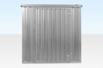 4m x 2.1m Flat Pack Container Store – Galvanised - Image 2