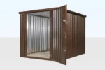 Wood-Effect Flat Packed Storage Container 2M X 2.1M - Image 3