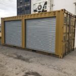 Yellow 20ft Used Container – Dual Side Roll-Up Doors