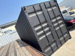20ft Used Shipping Container – Matte Black w/ 12’ Side Roll-Up Door - Image 5