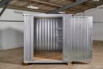 3M X 2.1M Flat Pack Storage Container – Galvanised - Image 3