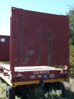 20′ Flat Rack Shipping Container – One Trip, For Equipment, Oversize Items - Image 5