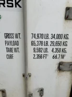 Maersk RAHC-031 Used 40ft Cold Storage Reefer Container – Model CCR18060 - Image 4