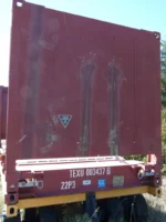20′ Flat Rack Shipping Container – One Trip, For Equipment, Oversize Items - Image 3