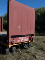 20′ Flat Rack Shipping Container – One Trip, For Equipment, Oversize Items - Image 9